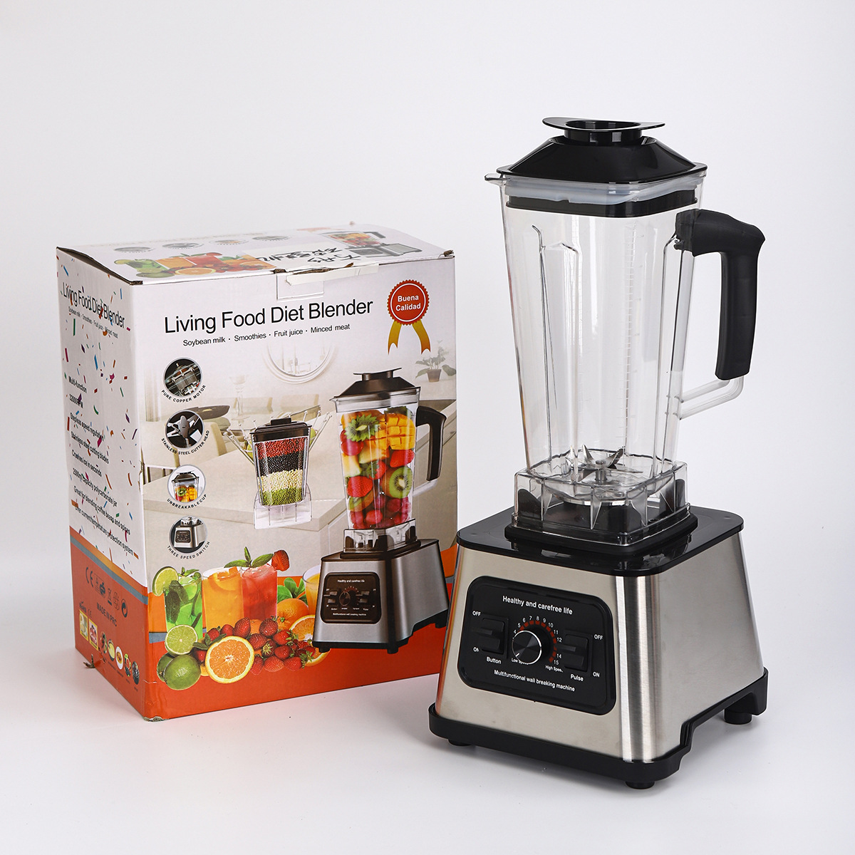 Cross-Border Blender, Multi-Functional Soy Milk Maker, Household Fruit and Vegetable Grinder, Juicer, Food Processor, Mixer