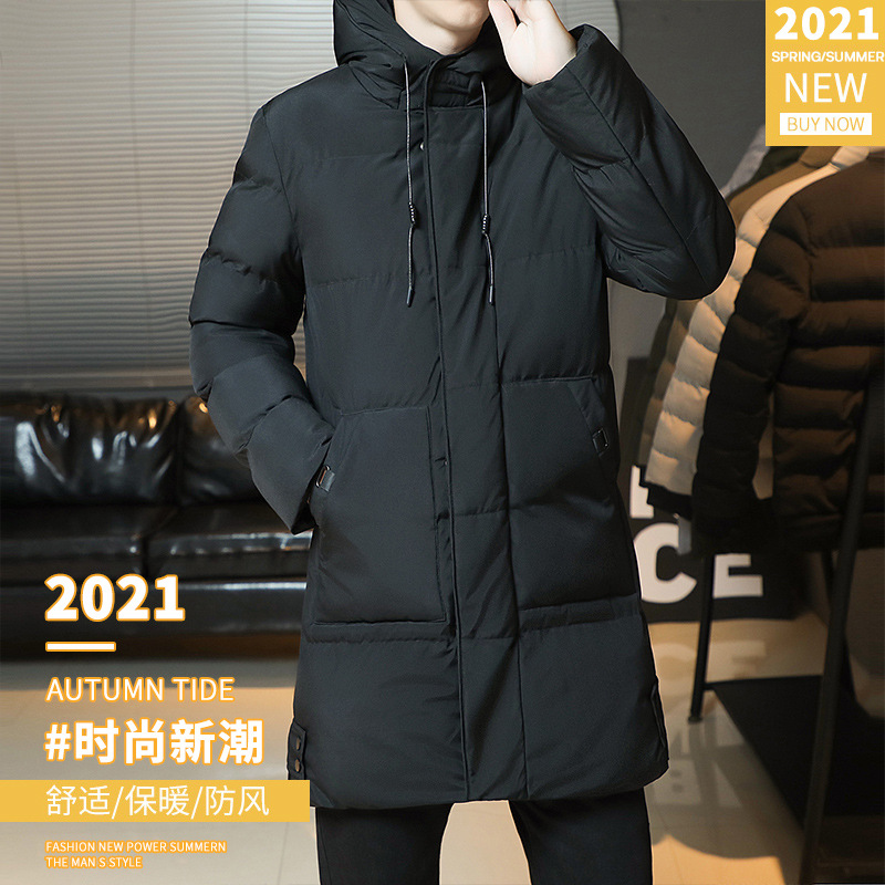 Chaqueta Acolchada Térmica de Longitud Media Poliéster para Invierno