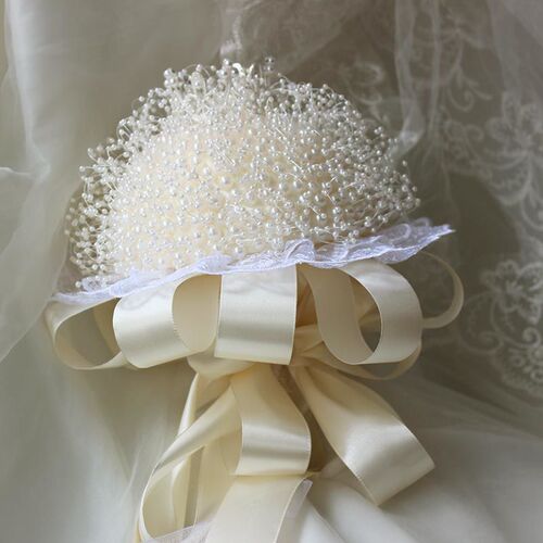 Wedding Korean-style bride's bouquet DIY material kit faux pearl astilbe handmade gift for best friend