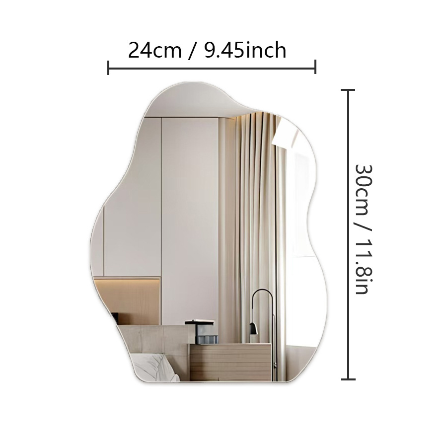 Decorative Bathroom Mirror High-definition Acrylic Wall Sticker_voghion.com