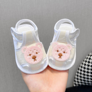 Summer One-Year-Old Baby Girl Cloth Shoes Soft-Soled Baby Pre-Step Shoes Spring & Fall 6-12 Months Baby Toddler Sandals for Men