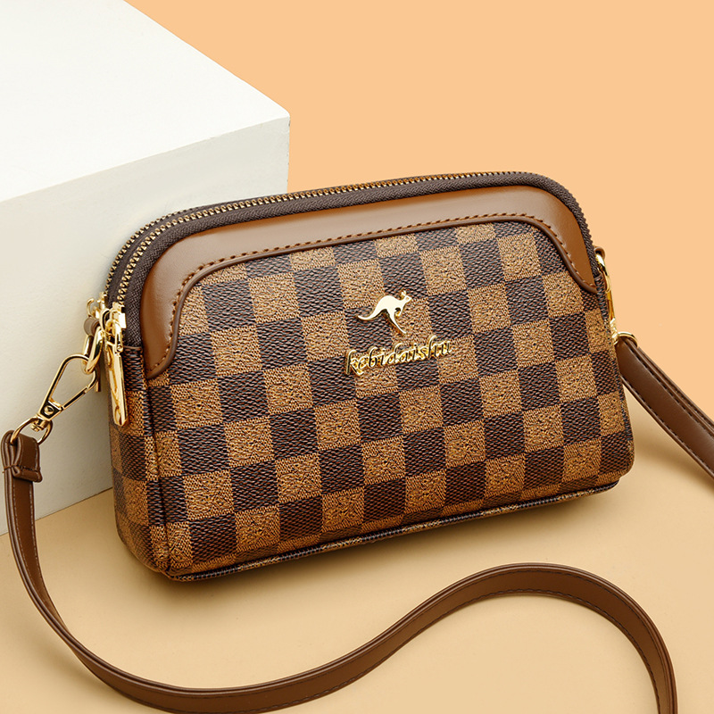 Kobi Kangaroo Small Bag Women's Genuine Leather Cowhide Mobile Phone Coin Purse 2025 New Soft Leather Three-Layer Crossbody Shoulder Bag Kobi Kangaroo Small Bag Women's Genuine Leather Cowhide Mobile Phone Coin Purse 2025 New Soft Leather Three-Layer Crossbody Shoulder Bag