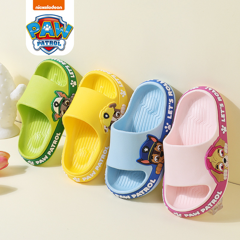 Woof Team Children's Slippers Summer Boys Baby Bathroom Kids Indoor Kindergarten Cartoon Non-slip Sandals for Girls