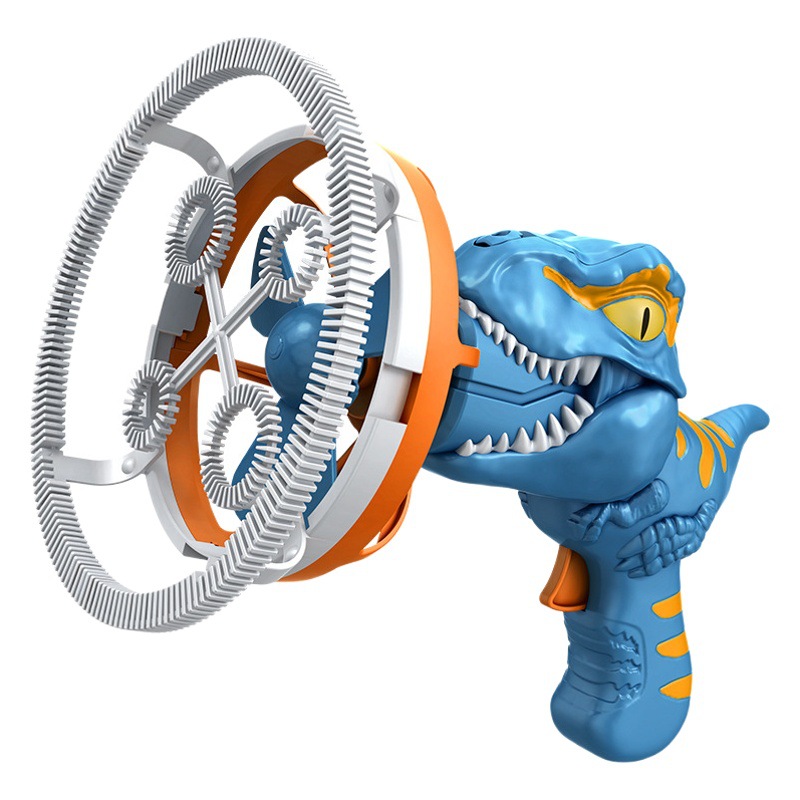 Douyin-máquina de burbujas de dinosaurio para niños, ventilador eléctrico, molino de viento, puesto de parque de playa de verano, juguetes para niños, venta al por mayor