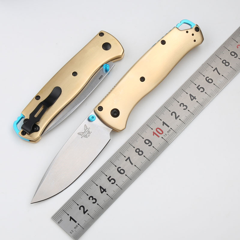 铜柄535户外折叠刀S90V高硬度荒野求生锋利随身便携EDC口袋刀具