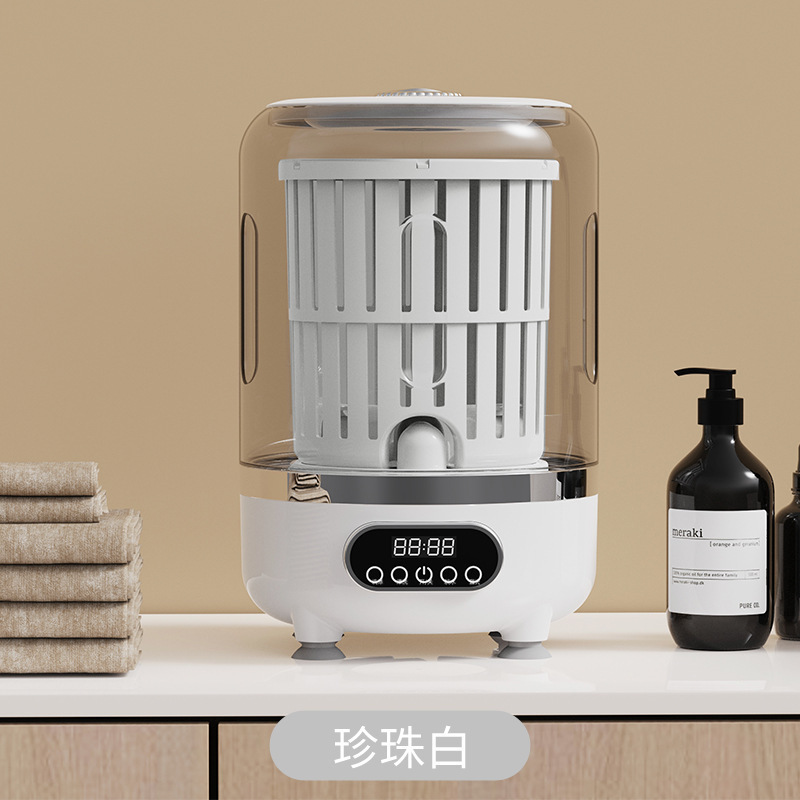 迷你洗衣机小型涡轮洗衣机免安装内衣洗衣杯洗脱一体充电便携式|undefined