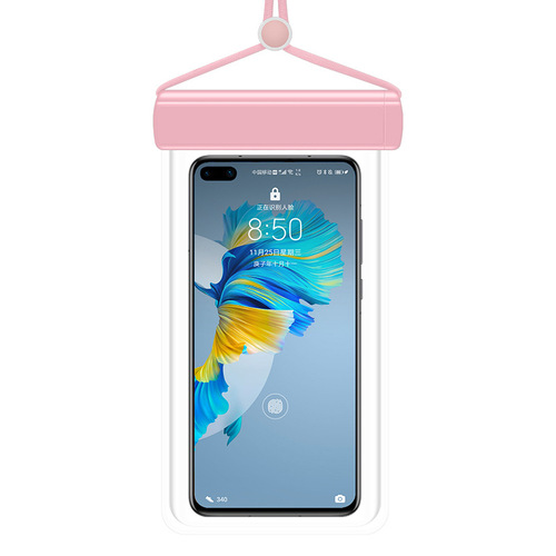 Swimming and diving mobile phone waterproof bag transparent touch screen 7-inch waterproof bag seaside rafting take-out rider waterproof bag