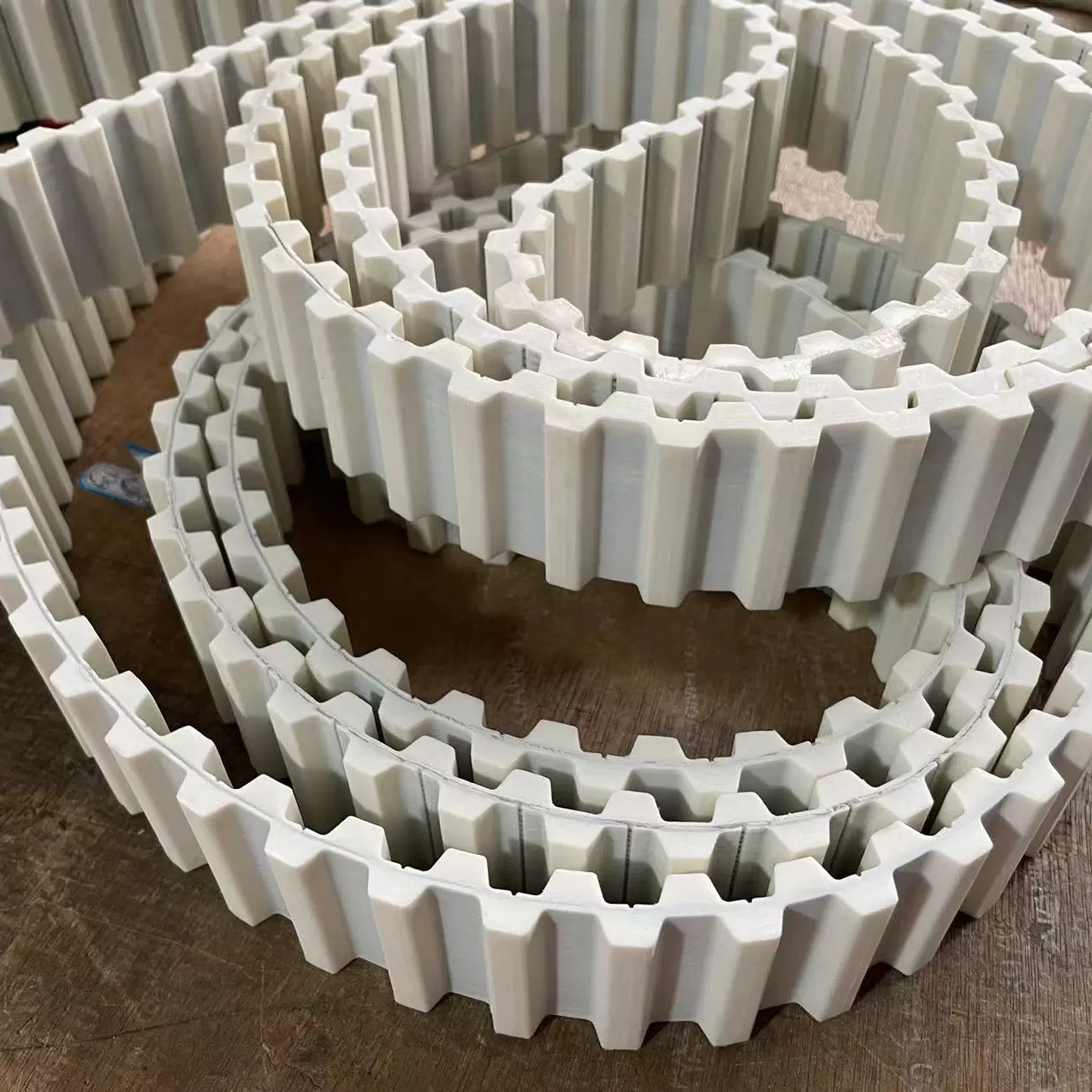 工厂现货批发PU聚氨酯双面齿同步带 加工定 制工业输送带传动带