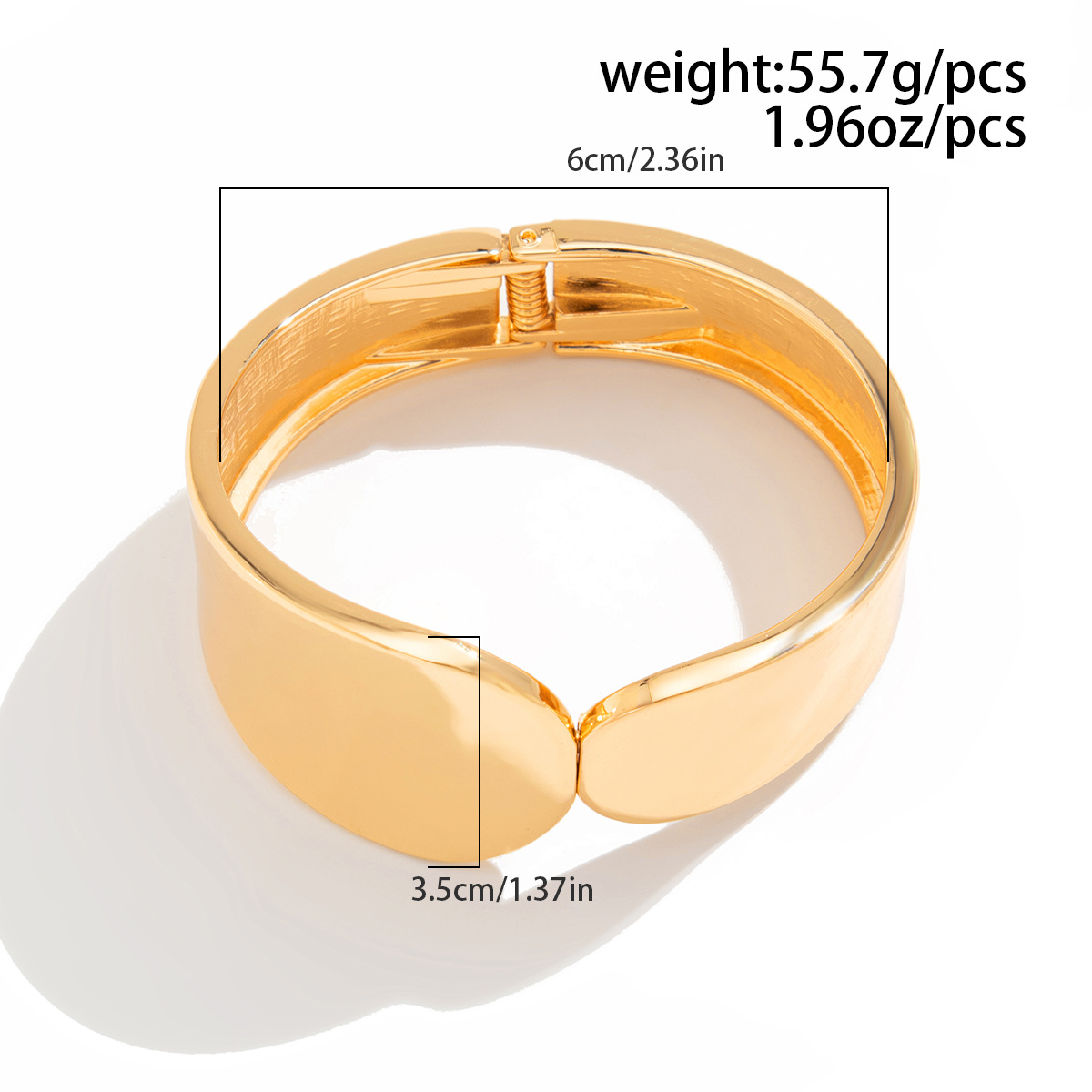 Daily Occasion Alloy Material Hip-Hop Solid Color Alloy Bangles Wholesale