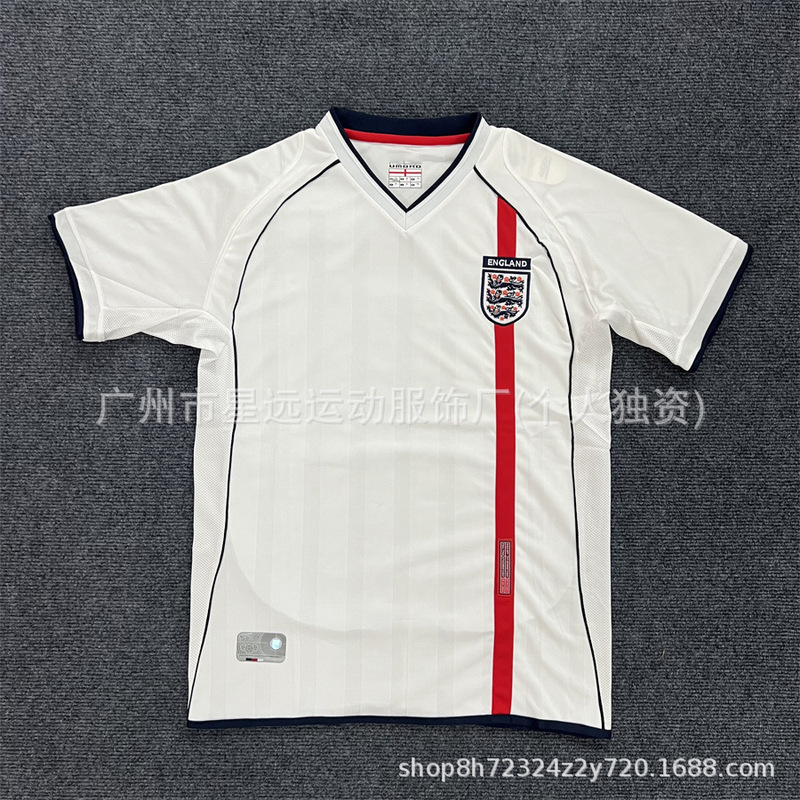 批发retro2006巴西英格兰贝克汉姆阿根廷复古球衣世界杯足球服T恤|undefined