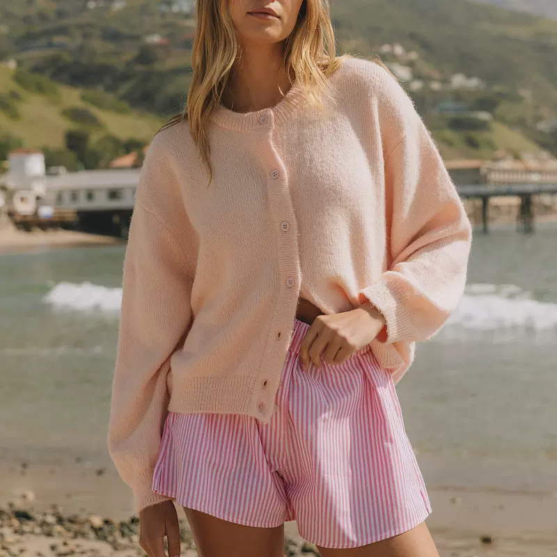 2025春季新款欧美俄罗斯跨境毛衣女装长袖纽扣百搭针织开衫外套女