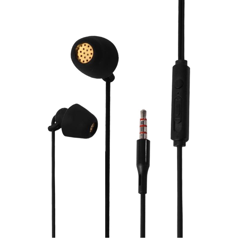 Fashion Wire control headset in-ear sleep headset music heavy bass moving coil headset mobile phone computer universal headset