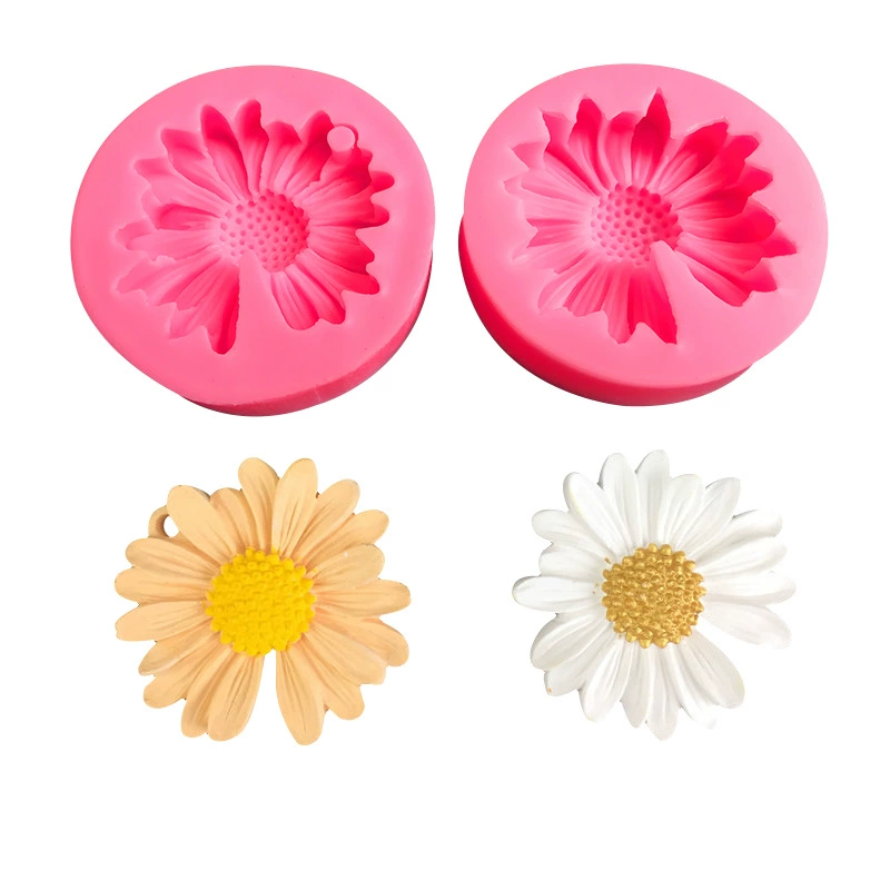 Silicone mold solar-powered for auto, aromatherapy, pendant, sunflower