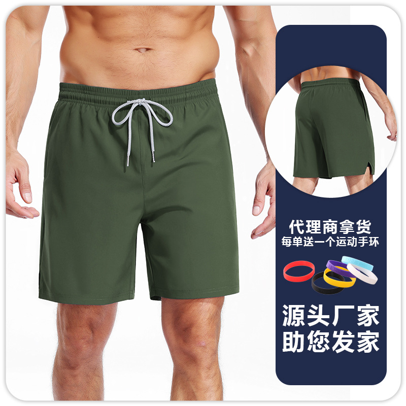 Pantalones Cortos Deportivos de Dos Piezas para Hombre, Poliéster, Holgados, Con Cordón, Secado Rápido, para Baloncesto image 9