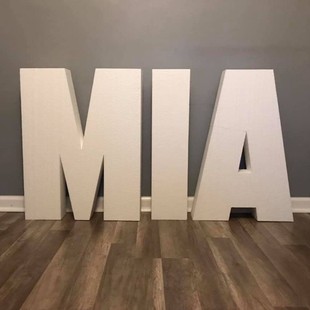 Outdoor Advertising Signboard Characters Floor-Standing Double-Sided Stereo Characters Foam Characters 3D Door Head Wedding Font Thickeneded 3D Stereo Characters