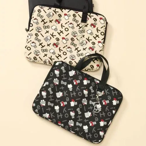 In-Stock Japanese-Style Cat Print Laptop Bag Tablet Protective Case Anti-Drop Storage Bag Inner Sleeve