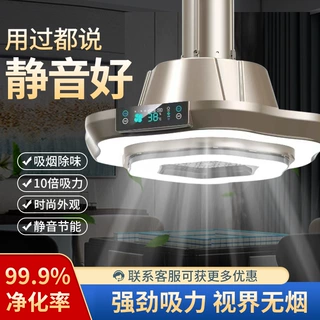 双层照明直排棋牌室麻将机吸烟灯升降吊灯空气净化器排烟祥云一号