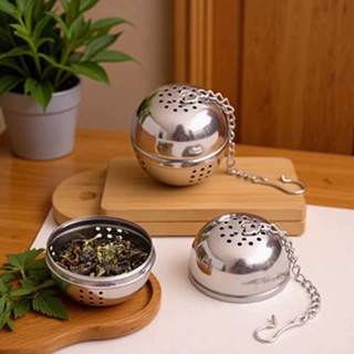 华展不锈钢滤茶器味宝,茶隔欧美新品,樟脑丸跨境出口料球畅销产品