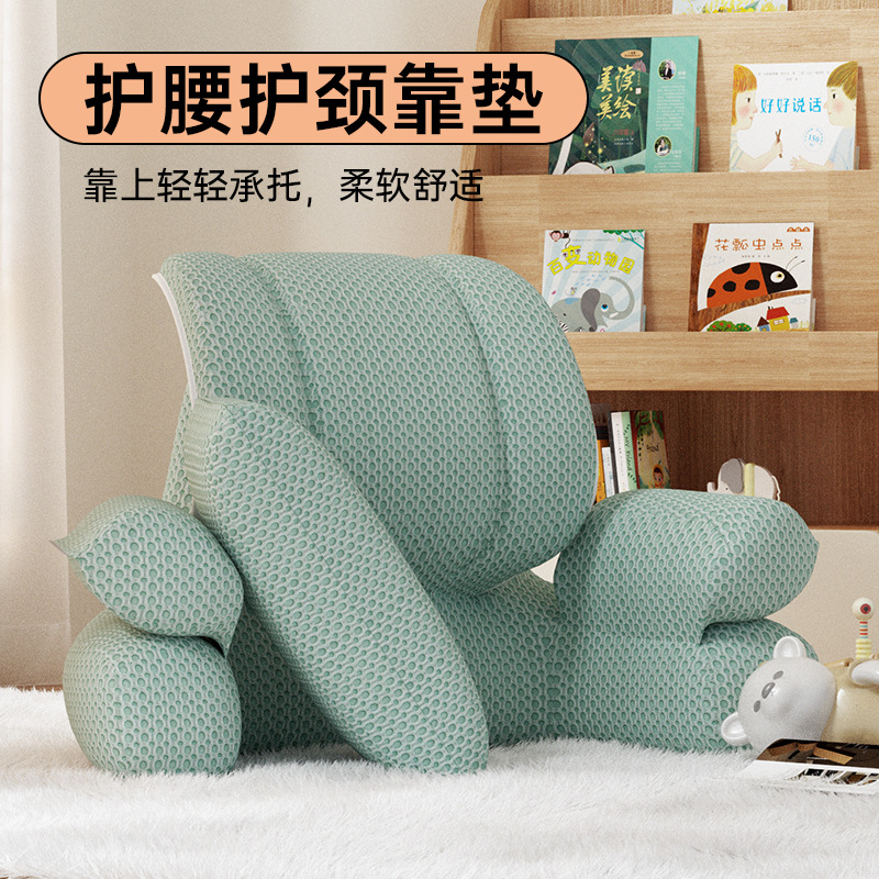 Bedside Pillow Large Backrest Cushion Soft Bag Sofa Neck Protection Waist Protection Bay Window Cushion Pregnant Women Nursing Bed Reading Support