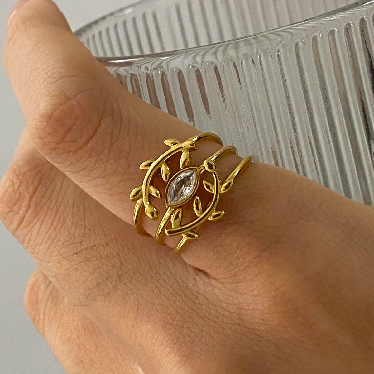 9g Weight Rings Classification One Size Ring Size 1 Piece Quantity Holiday, Daily Occasion 304 Stainless Steel Material Geometric Pattern All Seasons Season Women's Gender Plating Design Retro, Classic Style Style Wholesale Jewelry Retro Classic Style Geometric 304 Stainless Steel Plating Rings 4