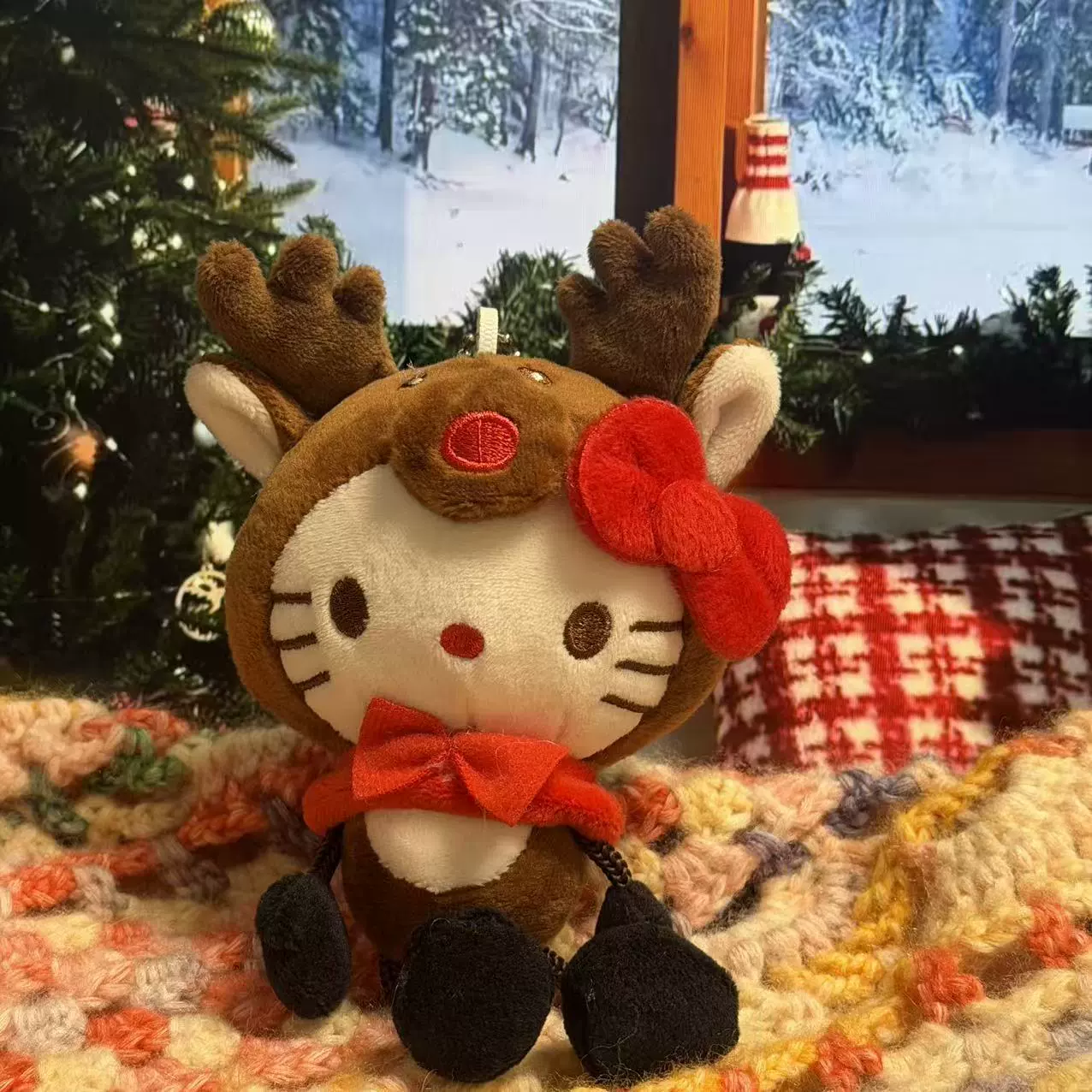 Плюшевая подвеска-брелок для ключей (Hello Kitty) симпатичная кукла, мягкая мини-плюша 10+ вариантов дизайна, подарок 0.038 кг