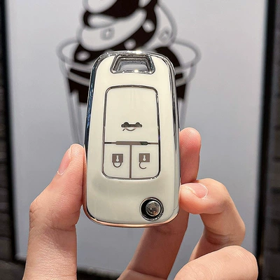 Car key bag, Chevrolet Key Set Kovoz - chevrolet-b-old-model-single-shell-white