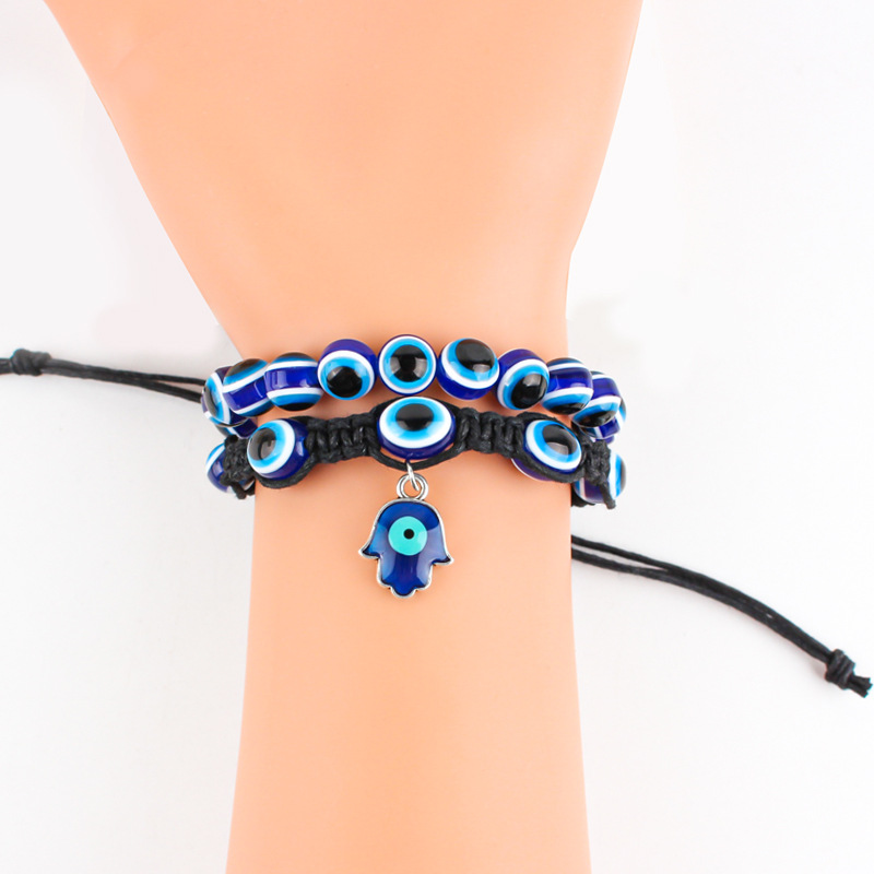 Lucky Evil Eye Red String Bracelet Protection Jewellery Minimalist_voghion.com