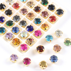 単爪ドリル3MM-8MM # ガラス製手縫い爪留めダイヤモンドシングル爪DIYアクセサリー、ヘアピン、帽子、ヘッドスカーフ、穴あき靴用