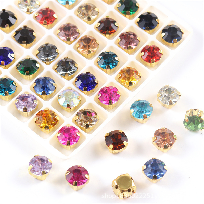 Single Claw Drill 3Mm-8Mm # Glass Hand-Sewn Claw Rhinestones Single Claw DIY Jewelry Accessories Hairpin Hat Headscarf Clogs Single Claw Drill 3Mm-8Mm # Glass Hand-Sewn Claw Rhinestones Single Claw DIY Jewelry Accessories Hairpin Hat Headscarf Clogs