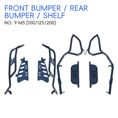 Suitable for No.9 M5 crash guards, front and rear bumpers, 100/125/200 electric vehicle rear racks, and footrest modification parts