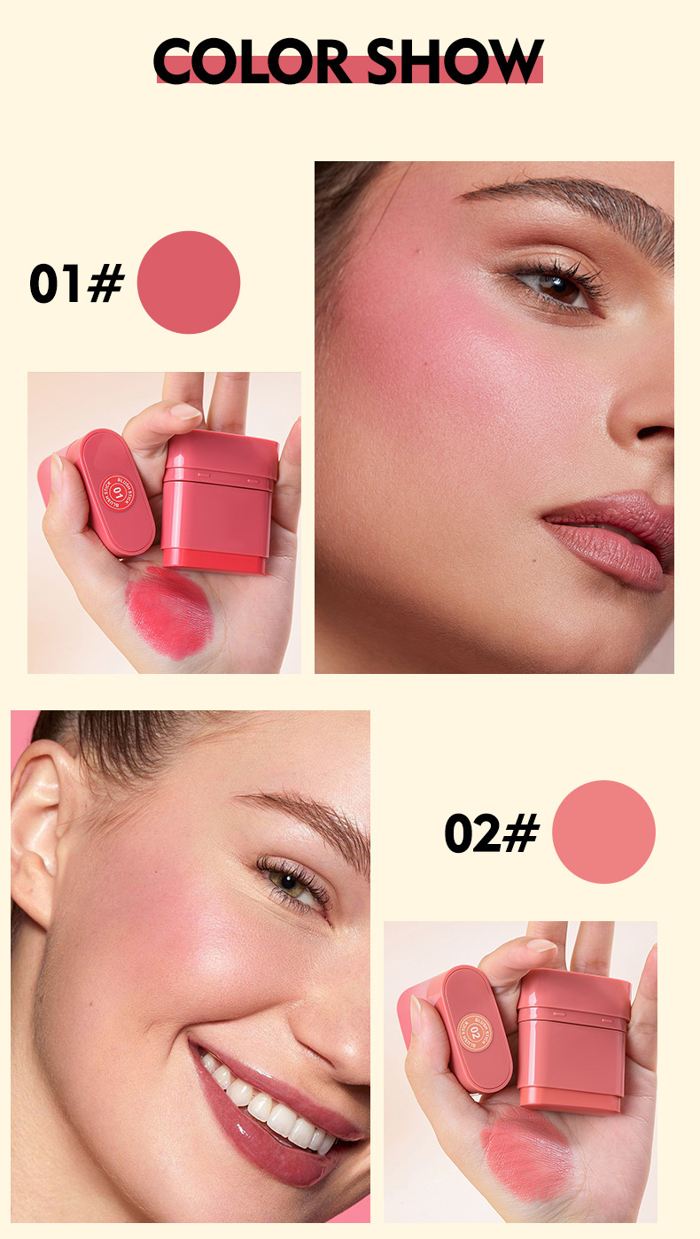 Matte Blush Stick For Cheeks And Lips Portable Contour Colour_voghion.com