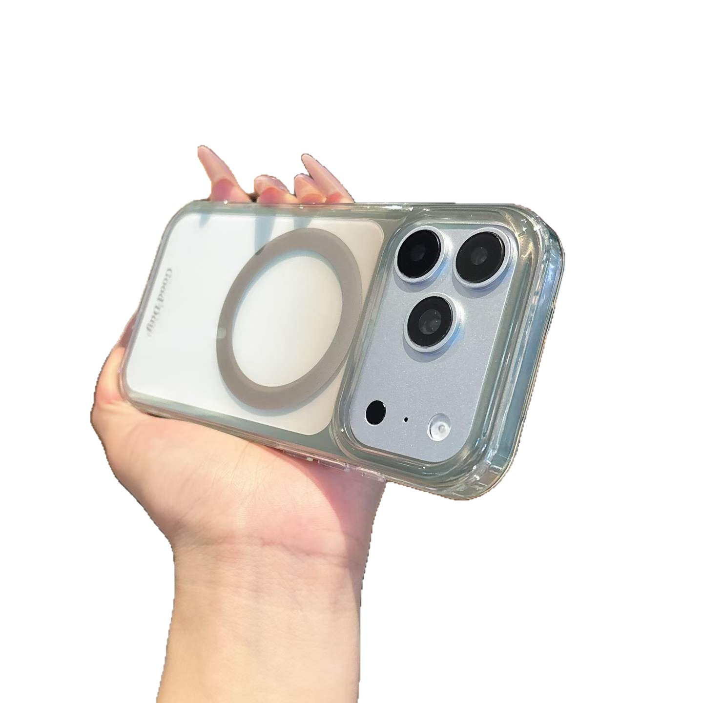 Funda Magnética para iPhone 16 y 17 Pro Max de Acrílico con Protección Anti-caídas