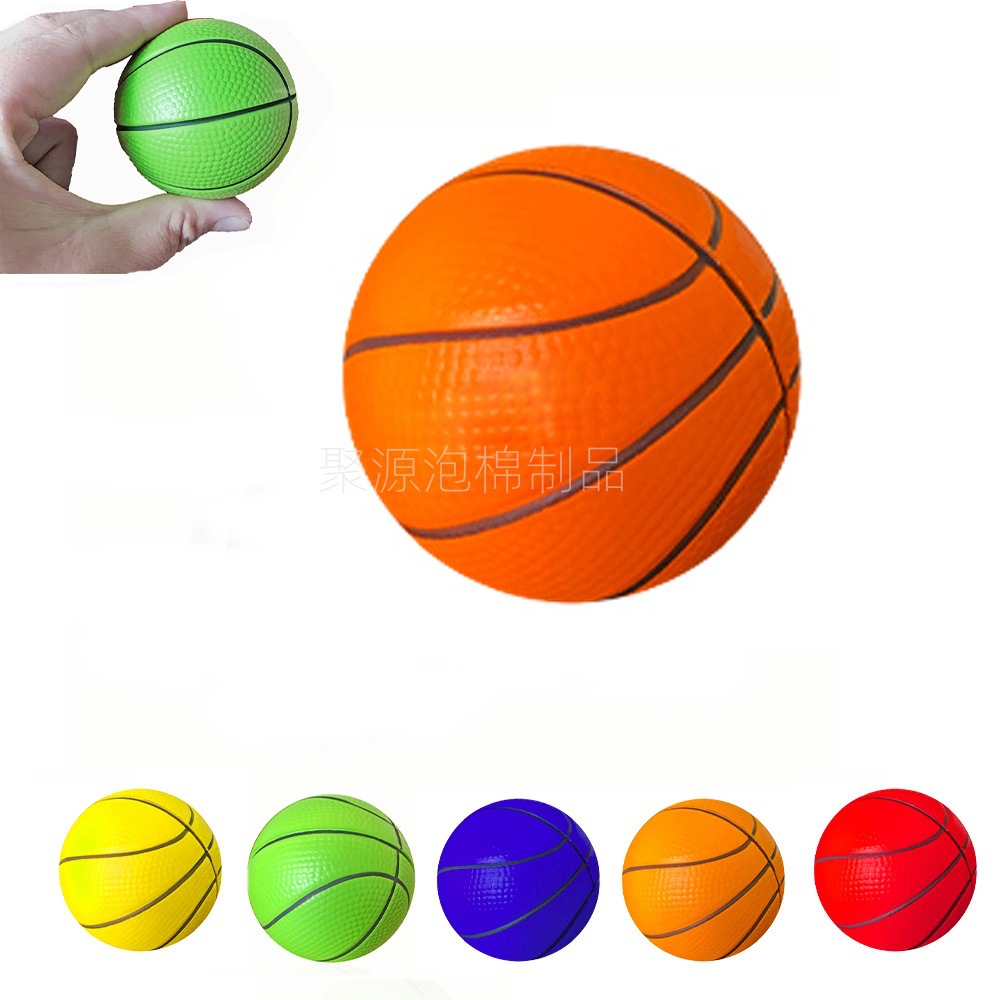 Pu Solid Decompression Basketball Kidsren's Outdoor Sports Toys Concave and Convex Particle Decompression Foam Basketball Wholesale