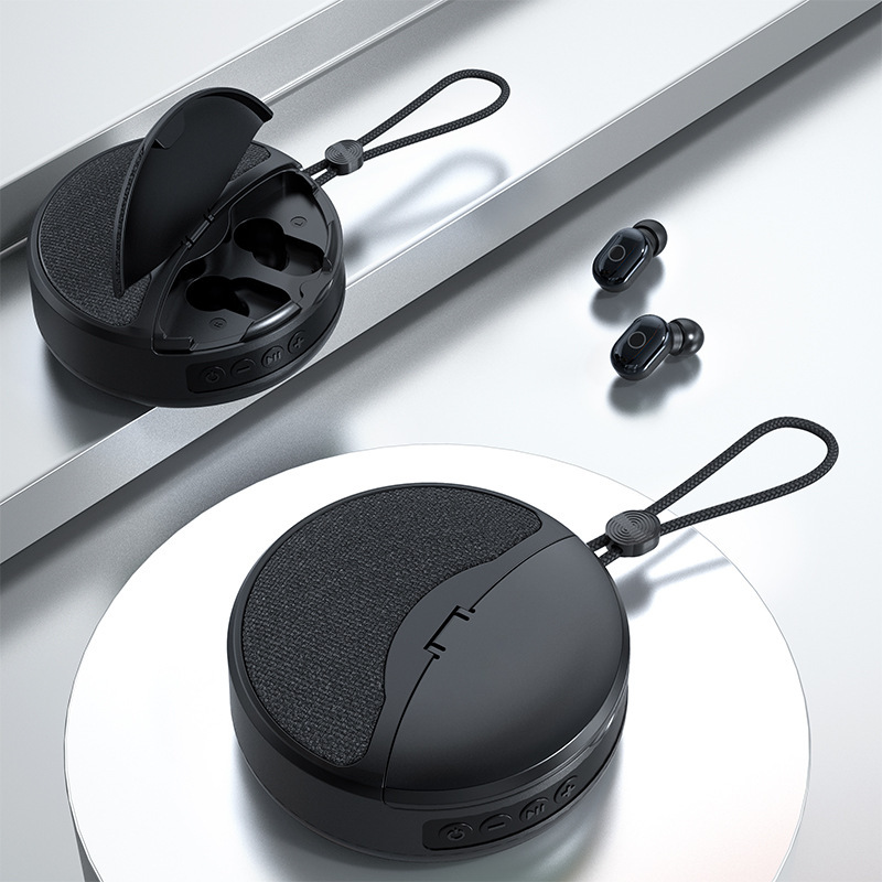新しいbluetoothスピーカーtwsイヤホン2 in 1クロスボーダープレゼント入耳式イヤホンカードfmオーディオオーディオ|undefined