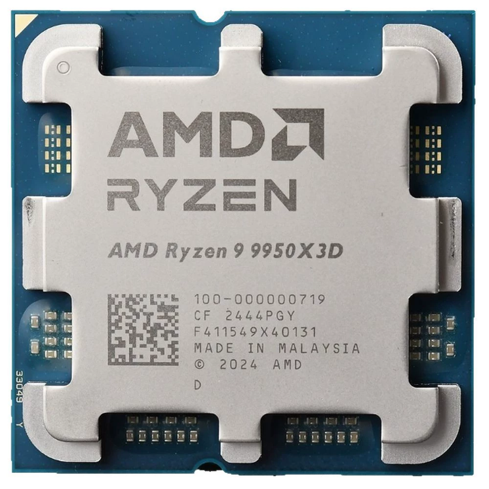 Процессор AMD Ryzen R9 9950X3D, 16 ядер / 32 потока, 5.7 ГГц, чип CPU, совместим с платами на x870 и b850