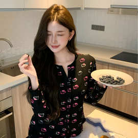2025年春秋季可爱HelloKitty可外穿家居服套装女二件套高级感睡衣