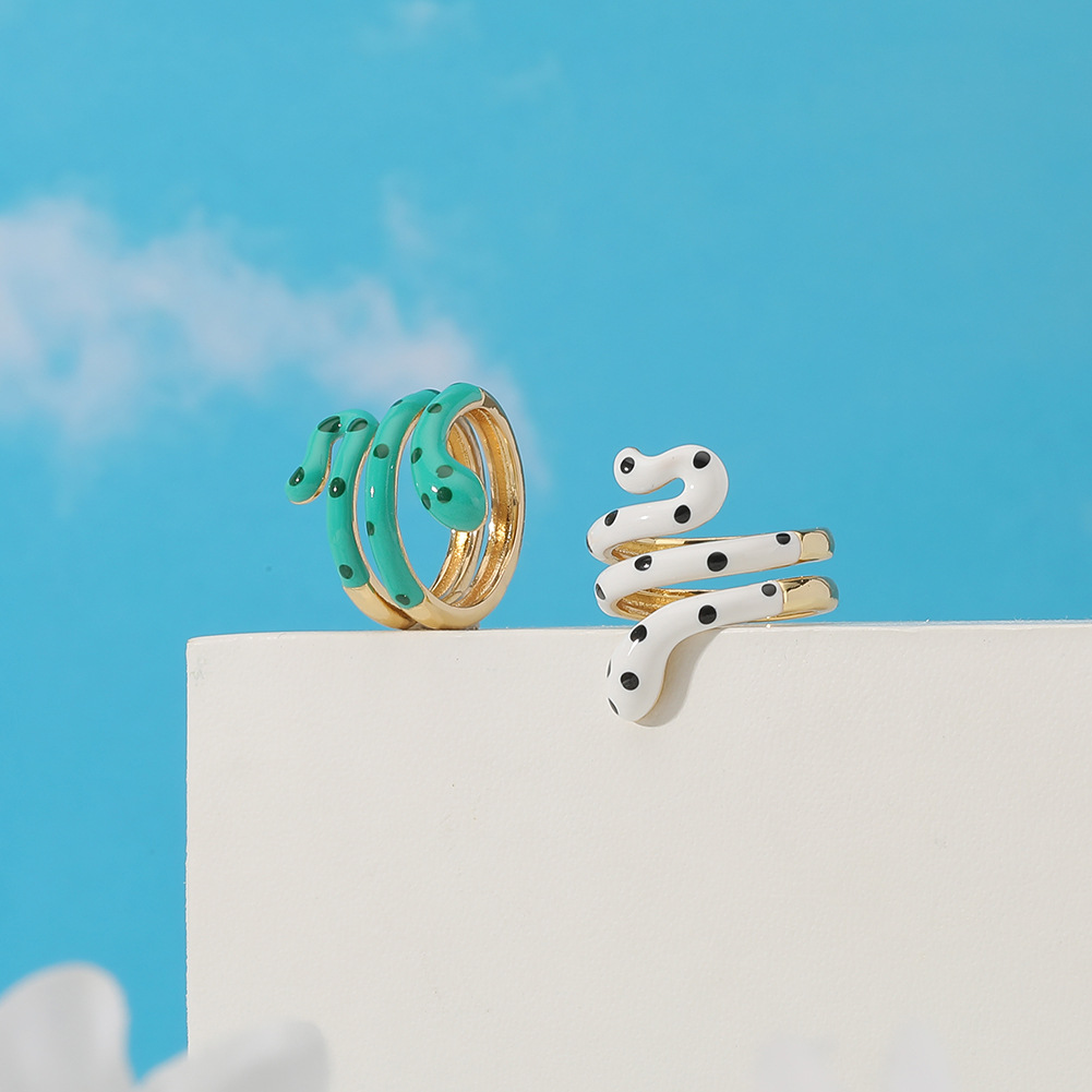 Fashion Snake Copper Open Ring Plating Copper Rings