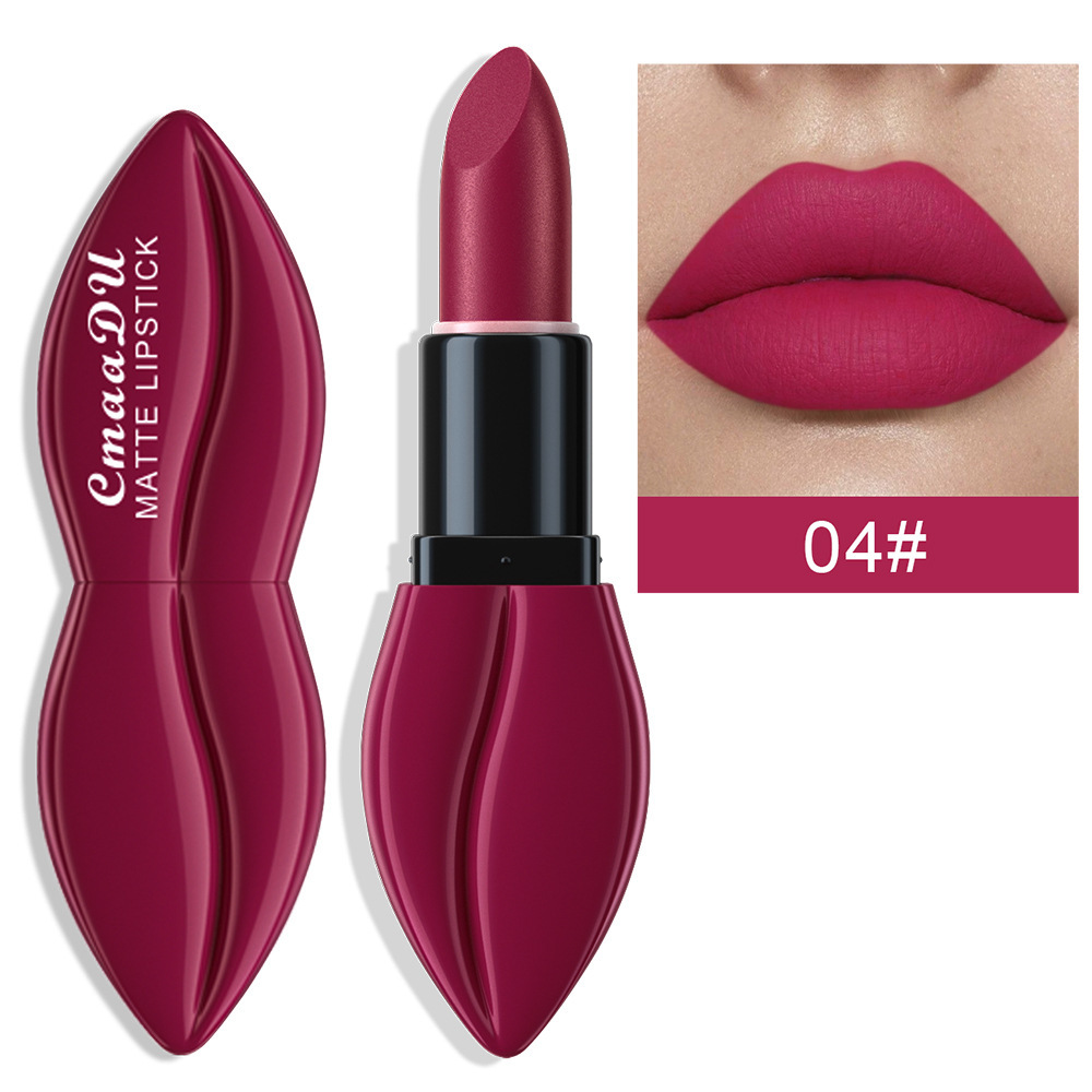 CmaaDu 10 Colors Matte Velvet Finish Long-lasting Moisturizing Lipstick Wholesale Cross-border Model_voghion.com