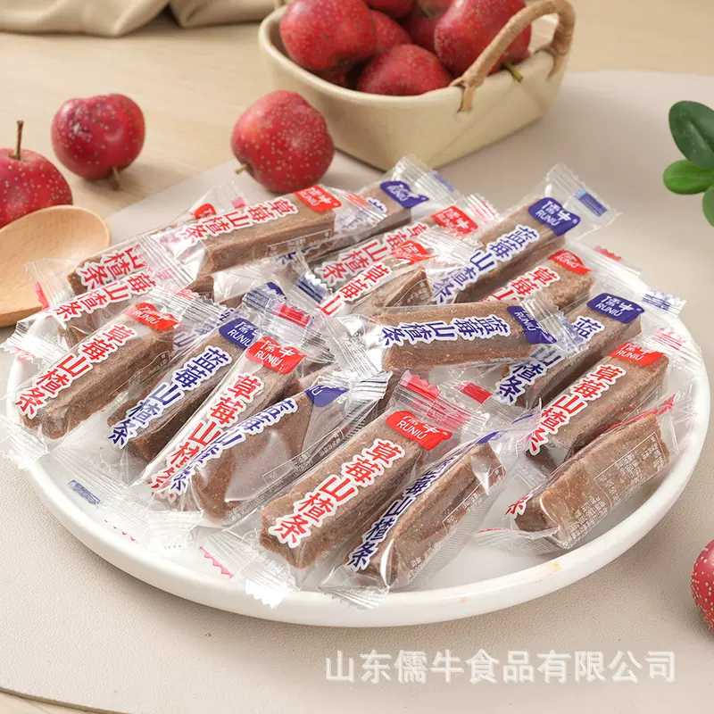定制山楂条独立包装休闲过年零食儿童厂家直销儒牛食品山楂制品