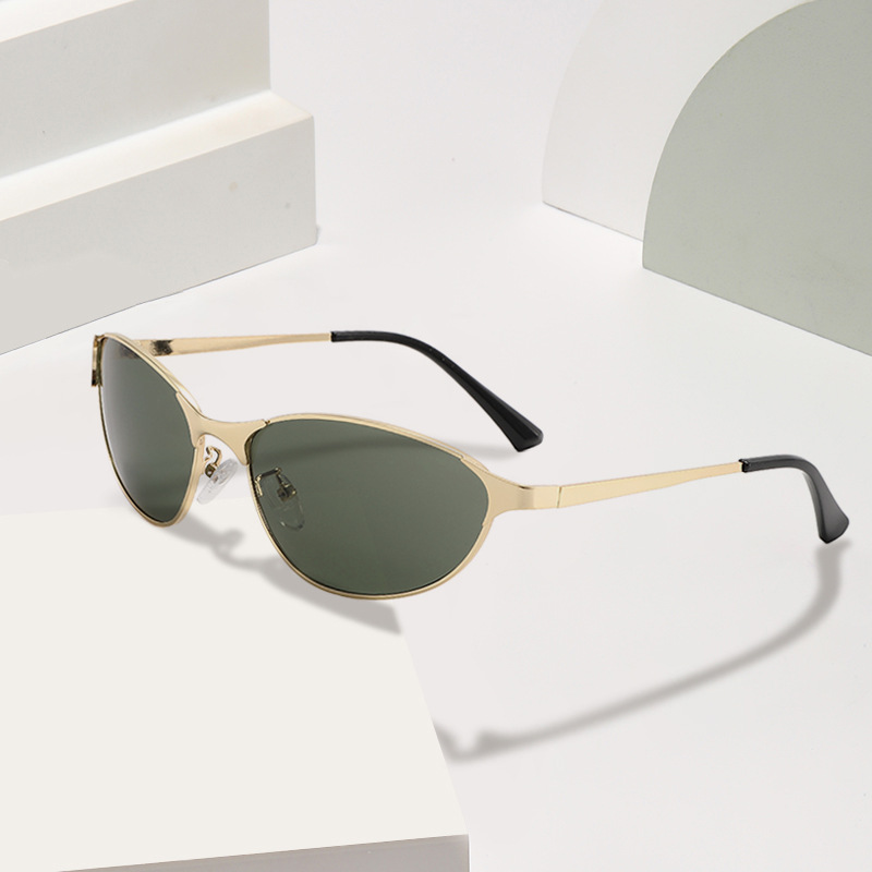 gafas de sol para mujeres nuevas gafas de sol retrógradas, gafas de sol de ojos de gato, gafas de sol de alto nivel, gafas de sol de marco simple japonesa, Harajuku