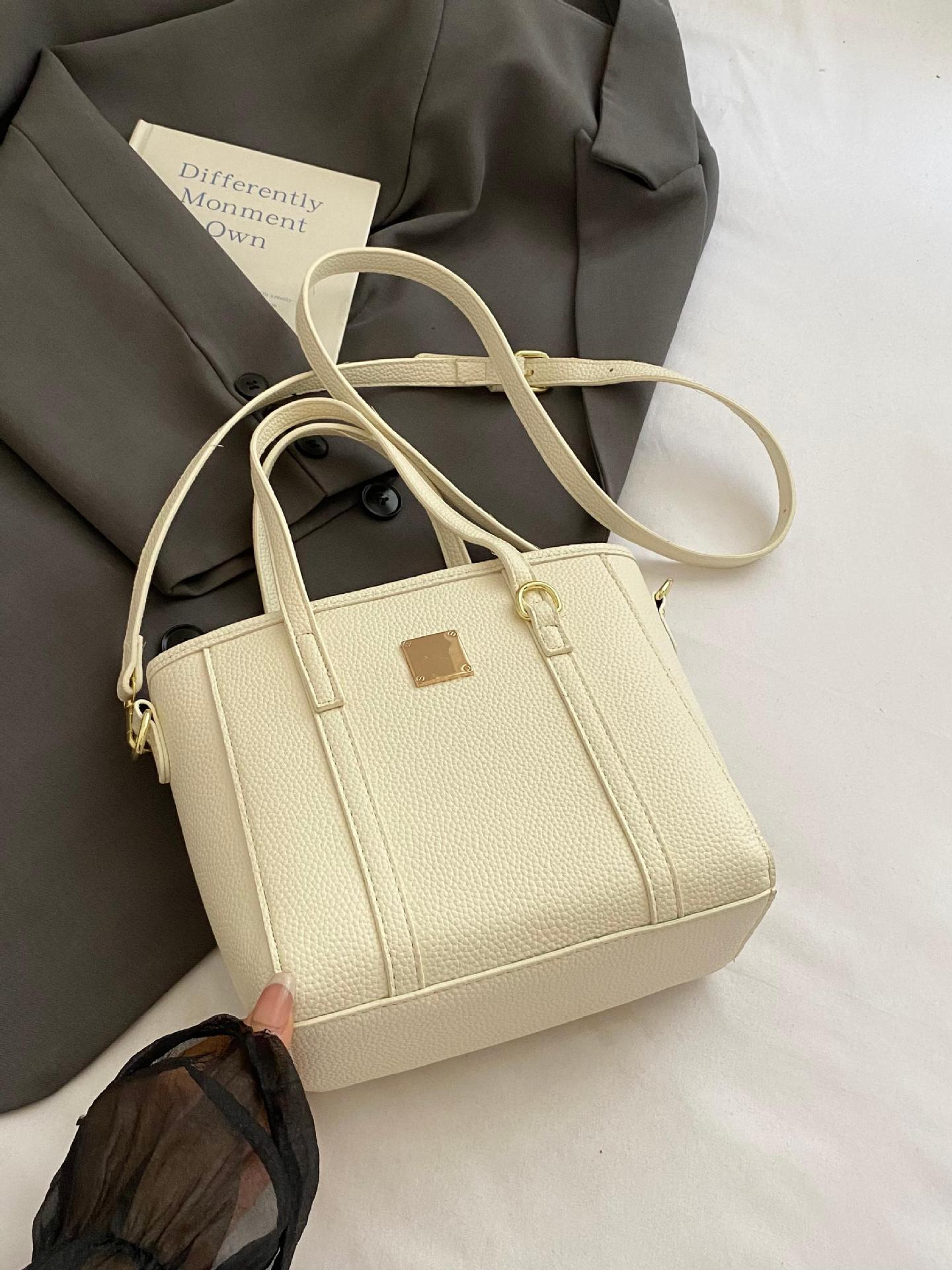 Tendencias de moda de comercio exterior bolso de cubo de mano femenino 2025 nuevo estilo estilo occidental bolso de hombro todo fósforo bolso de mensajero de viaje de trabajo