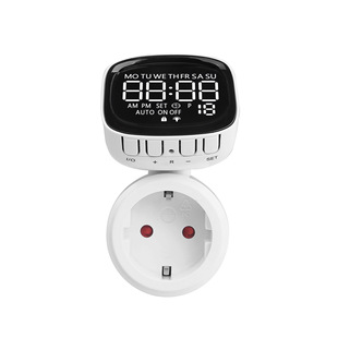 Rotatable screen European gauge timing socket timer socket kitchen timer switch socket electronic timer