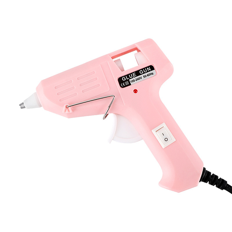 Pistola de pegamento en caliente multifuncional pistola de pegamento eléctrico casera DIY mano alta viscosidad barra de pegamento en caliente de fusión 7mm pequeña tira de pegamento
