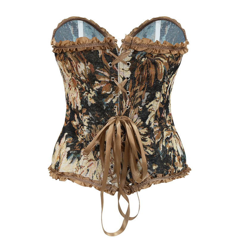 Nuevo café marrón azul con encaje cinturón de belleza de la cintura de la dama plástico chaqueta de suministro transfronterizo Amazon