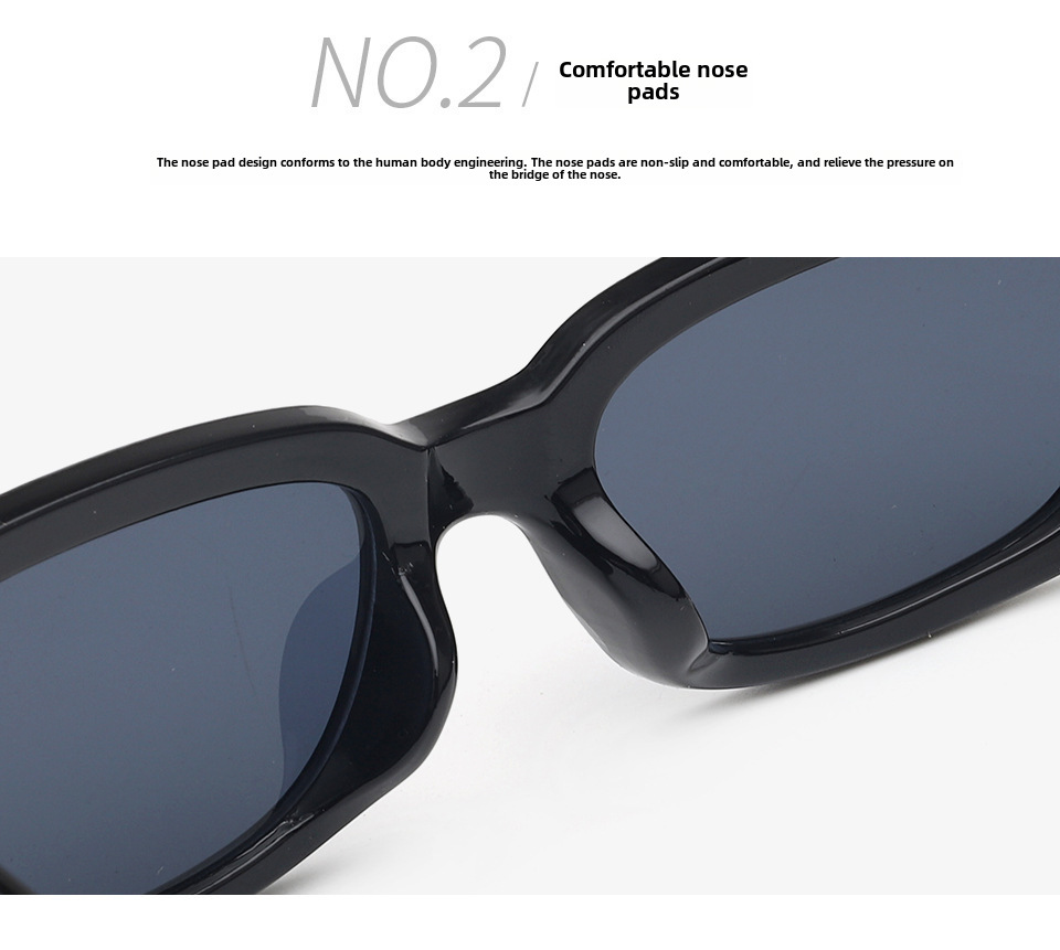 Neliönmuotoiset mustat 2024 uudet aurinkolasit miesten eurooppalaisille ja amerikkalaisille rajat ylittäville ulkomaankaupan lasit naisten retro-ultraviolettisuojatut aurinkolasit_voghion.com
