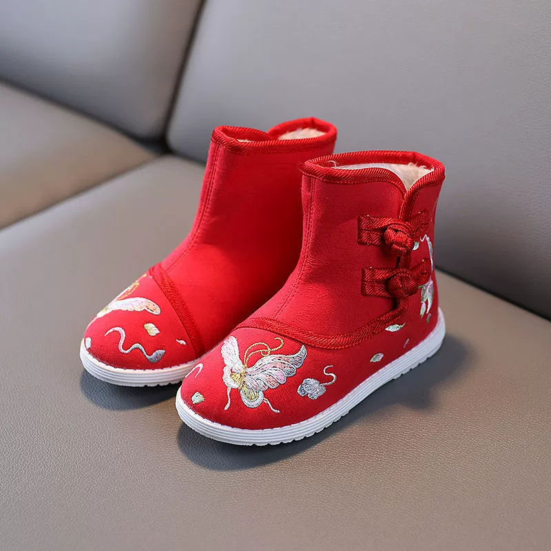 Теплые ботинки, зимние слипоны, low boots, ханфу