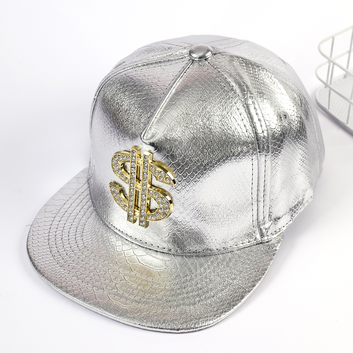Sombrero de oro símbolo del dólar marca de moda coreana hip hop sombrero de ala plana sombrero para el sol gorra de béisbol