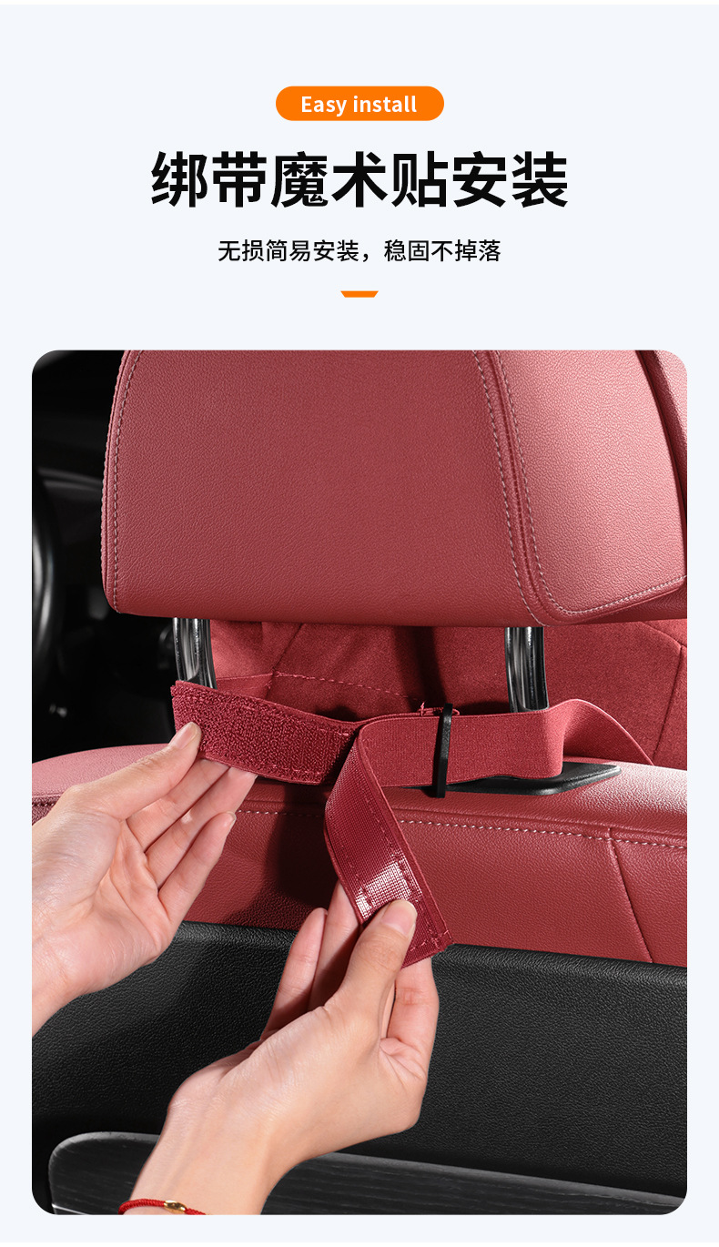 Suitable for Zeekr 7X/007Gt/009/Mix/001 Nappa Leather Headrest, Neck Pillow, Lumbar Support, Gray