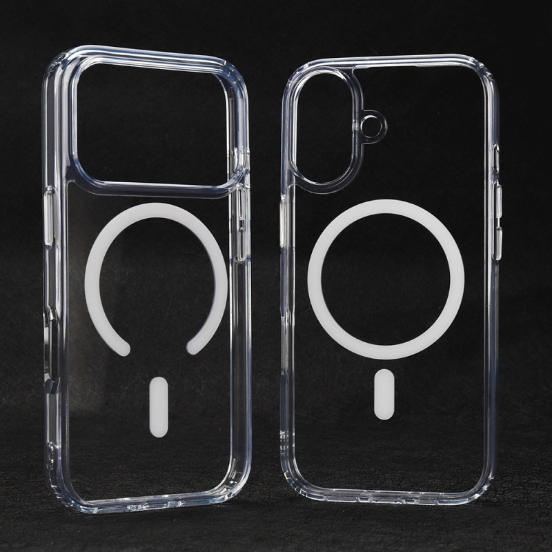 适用苹果17promaxMagsafe磁吸手机壳iphone16透明17保护套2.0MM厚|undefined