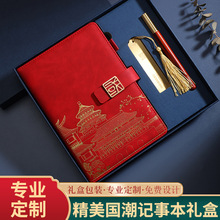 高品质国潮商务笔记本套装记事本礼盒创意本子a5公司礼品可印logo